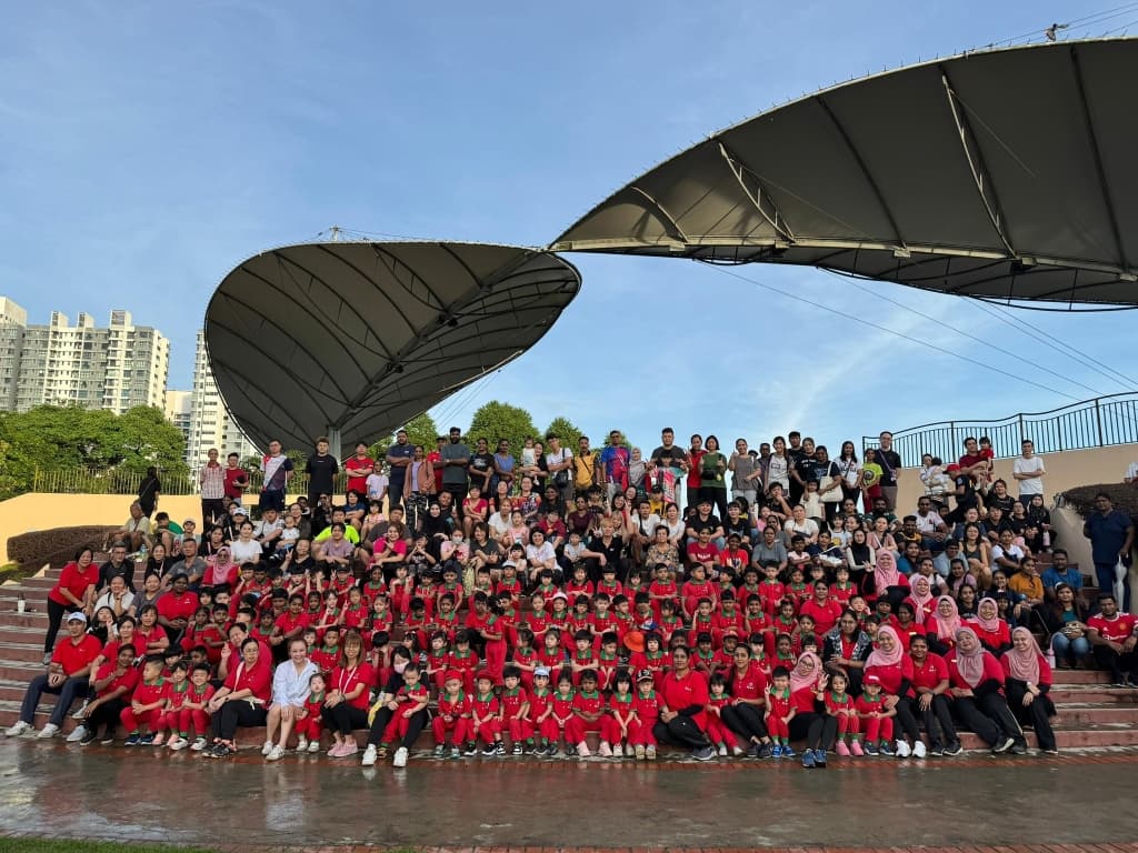 Happy children learning